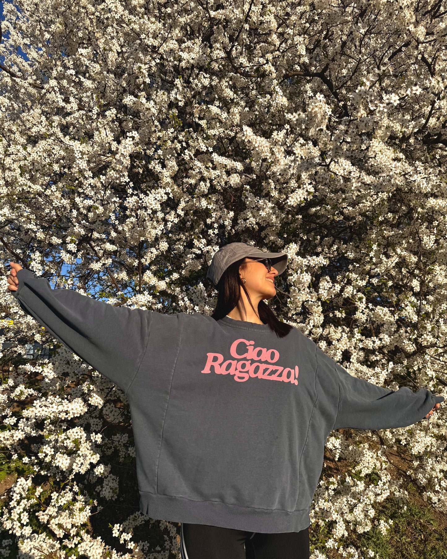 Bluza Melanie Ciao Ragazza antracyt - candelaclothes