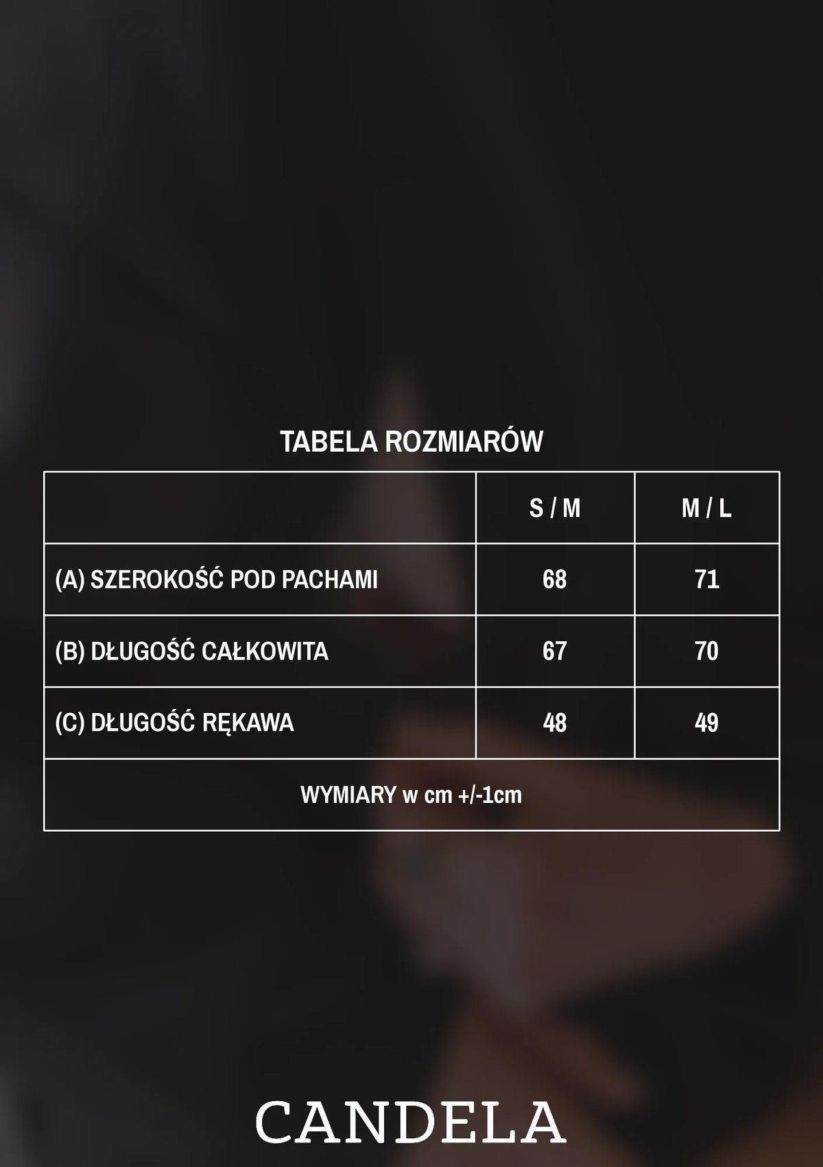 tabela rozmiarów 