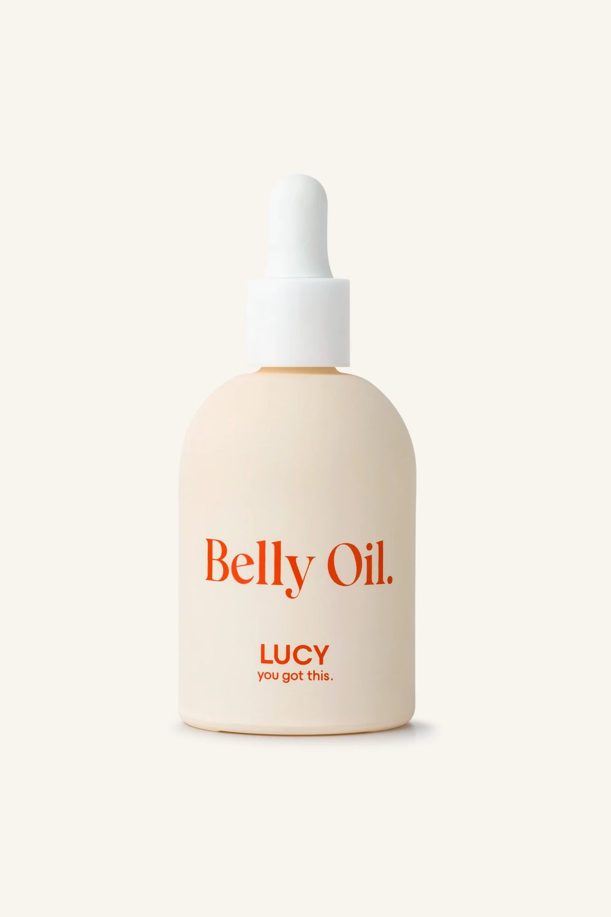 Olejek do ciała na rozstępy LUCY Belly Oil w szklanej butelce z pipetą 50 ml